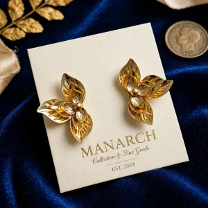 Manarch Layered Blossom Earring